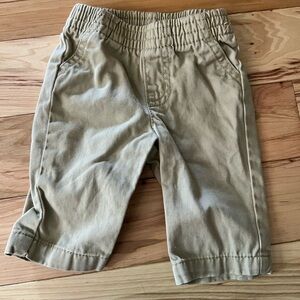 Okie Dokie Newborn Boy Tan Elastic Waist Pants